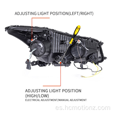 Hcmotionz 2008-2012 Honda Accord Luces de la cabeza